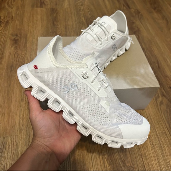 ON CLOUD COAST white running athletic training shoes sneakers women’s 8.5 new - Picture 7 of 7